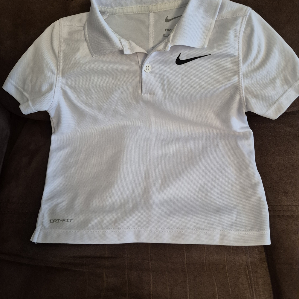 Nike Kids White Polo Shirt